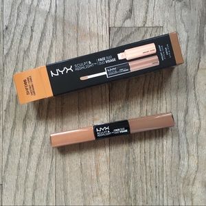 NYX Sculpt & Highlight Face Duo Chestnut / Sand